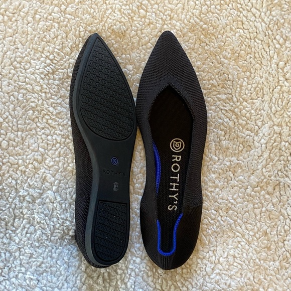 Rothy’s the point black with blue back - Picture 3 of 5